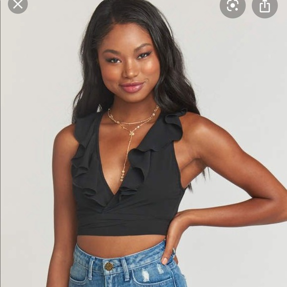 Show Me Your MuMu Tops - Show Me Your Mumu Florence Ruffle Crop